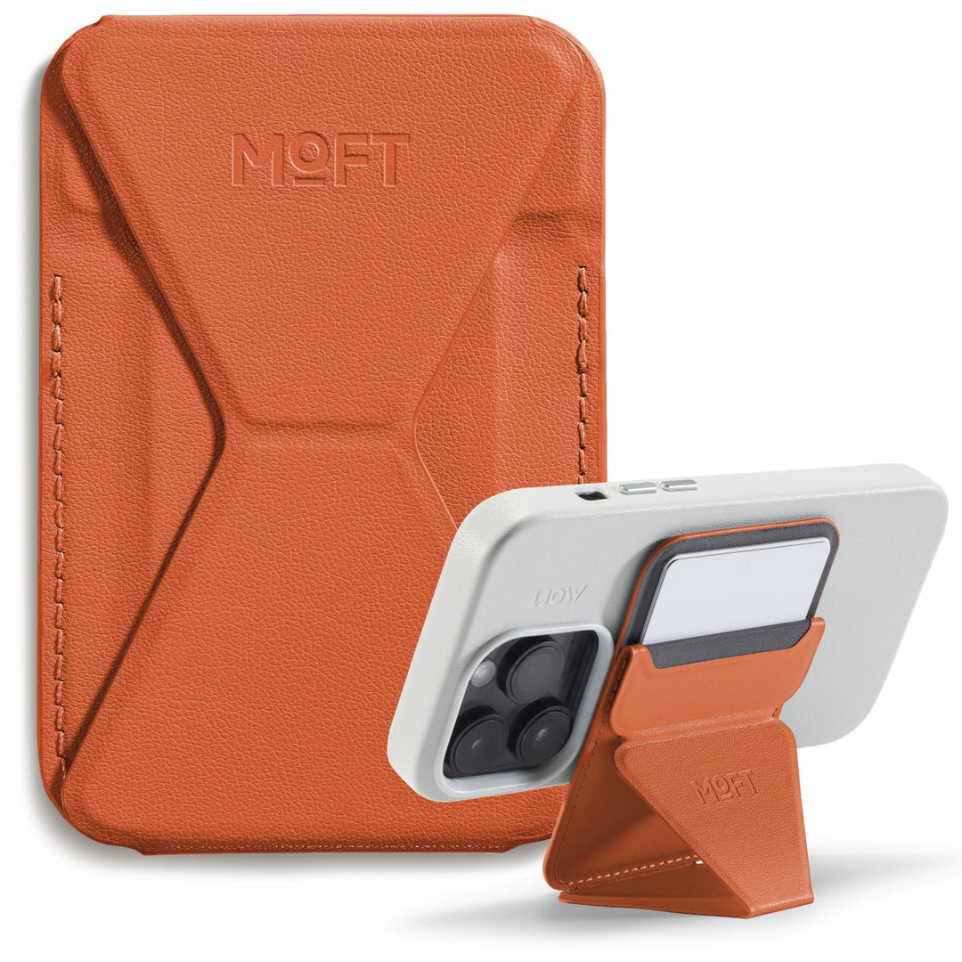 MOFT Magnetischer Handy Wallet Ständer, Veganem Leder Kartenhalter Stand Kompatibel mit Magsafe iPho