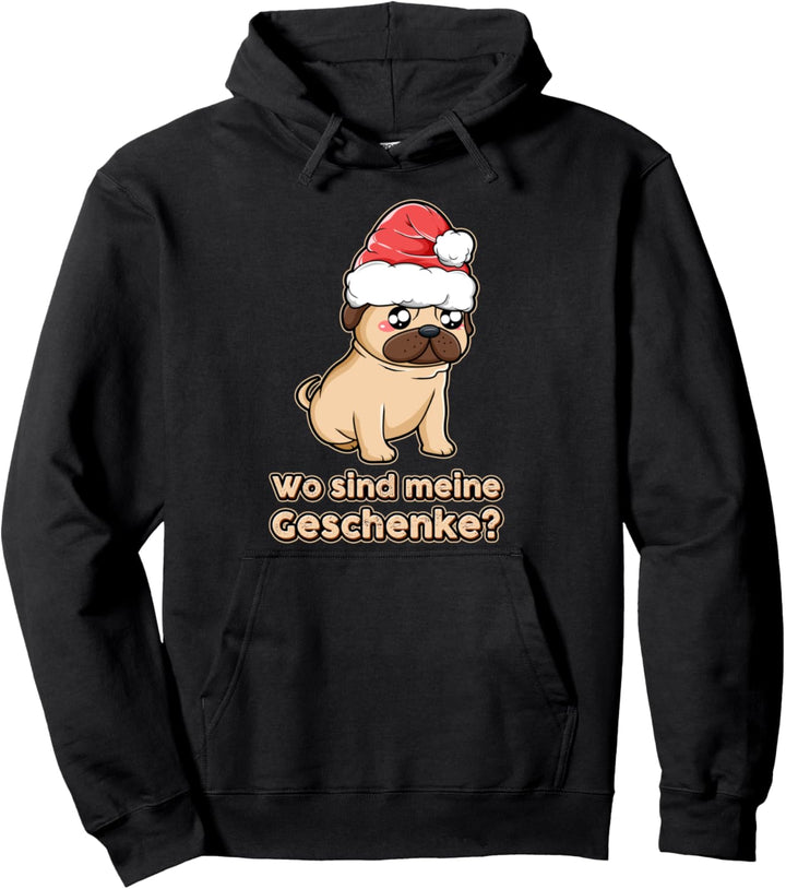 Christmas Hund Lustiges Hunde Xmas süsser Hund Weihnachten Pullover Hoodie