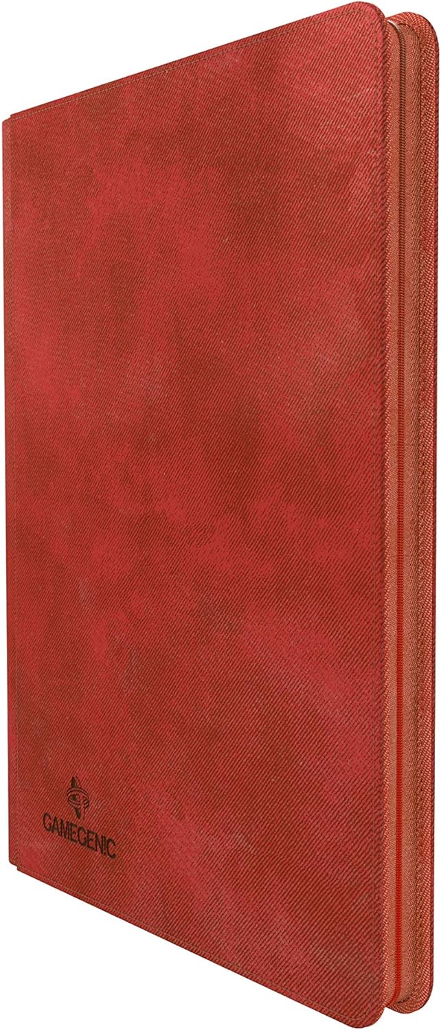 Gamegenic Zip-Up Album (18-Pocket), Red, Medium, Red