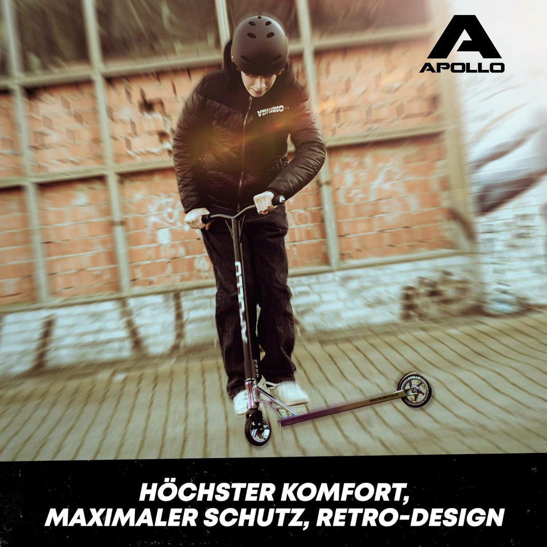 Apollo Skate-Helm/Kinder-Helm - Verstellbarer Skateboard, Scooter, BMX-Helm, mit Drehrad-Anpassung g