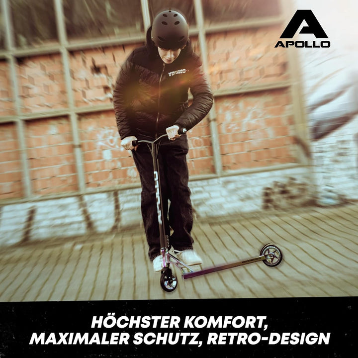 Apollo Skate-Helm/Kinder-Helm - Verstellbarer Skateboard, Scooter, BMX-Helm, mit Drehrad-Anpassung g