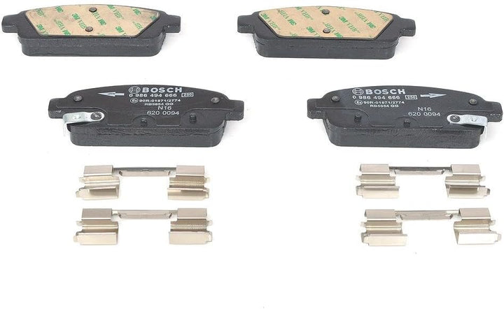 Bosch BP1661 Bremsbeläge - Hinterachse - ECE-R90 Zertifizierung - vier Bremsbeläge pro Set