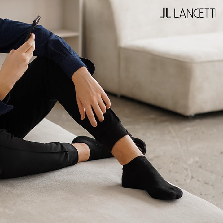 LANCETTI 6 Paar Socken Geist frisch Schottland 35-38 Corto Schwarz, 35-38 Corto Schwarz