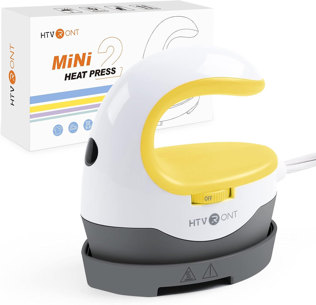 HTVRONT Heat Press Mini Heat Press Machine, Small Heat Press Portable Iron Press Machine for T Shirt
