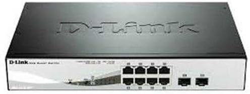 D-Link DGS-1210-08P Gigabit Smart Switch (8-Port, 2x SFP, 20 Gbit/s Schaltleistung) 10 Port|8x1G PoE