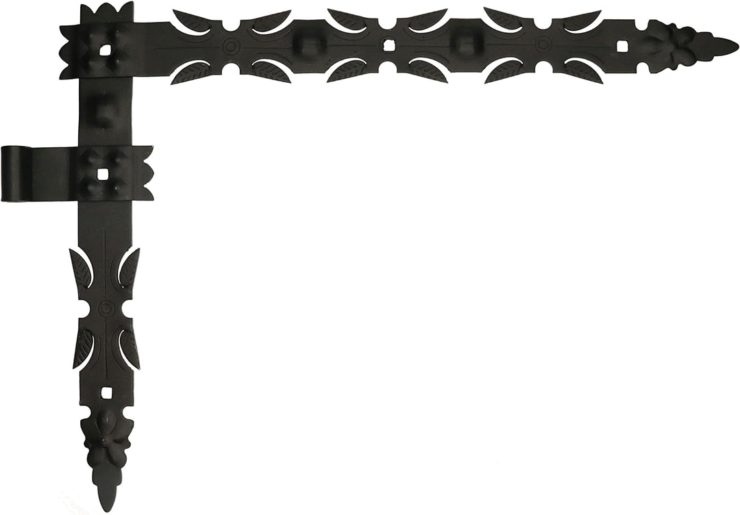 KOTARBAU® Winkelband Geschmiedet 600x460 mm Satz 2x Scharnier + Kloben und Mittelband Komplet Satz f