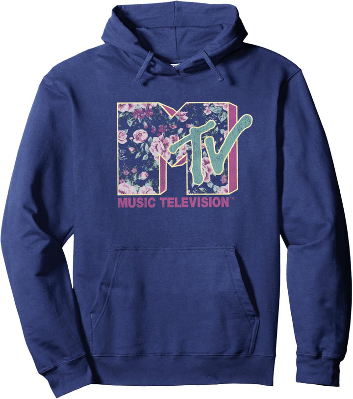 MTV Vintage Rose Logo Pullover Hoodie