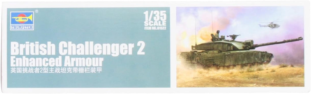 Trumpeter 01522 Modellbausatz British Challenger2 with Anti-Heat Fence
