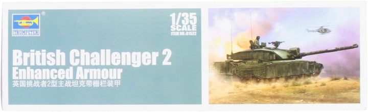Trumpeter 01522 Modellbausatz British Challenger2 with Anti-Heat Fence