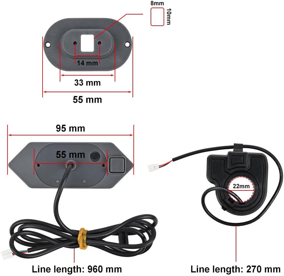 Blinker, Rücklicht und Bremslicht Set für Elektroroller, helles LED-Sicherheitsbeleuchtungsset, komp