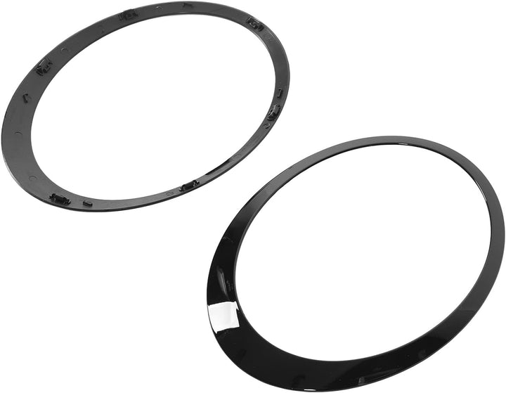 Scheinwerfergitter-Einfassungs-Zierkit, 4-teilig, Glänzend Schwarz, Scheinwerfer-Rücklicht-Einfassun