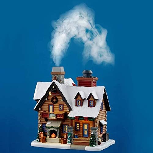Lemax - Thicket Falls Cabin (Smoking), with 4.5v Adaptor