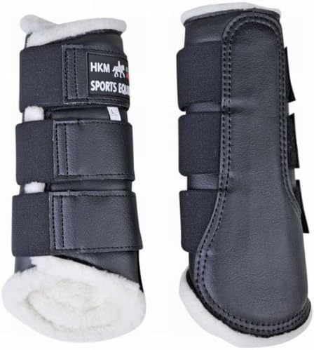 HKM Gamaschen Comfort XL Schwarz, XL Schwarz