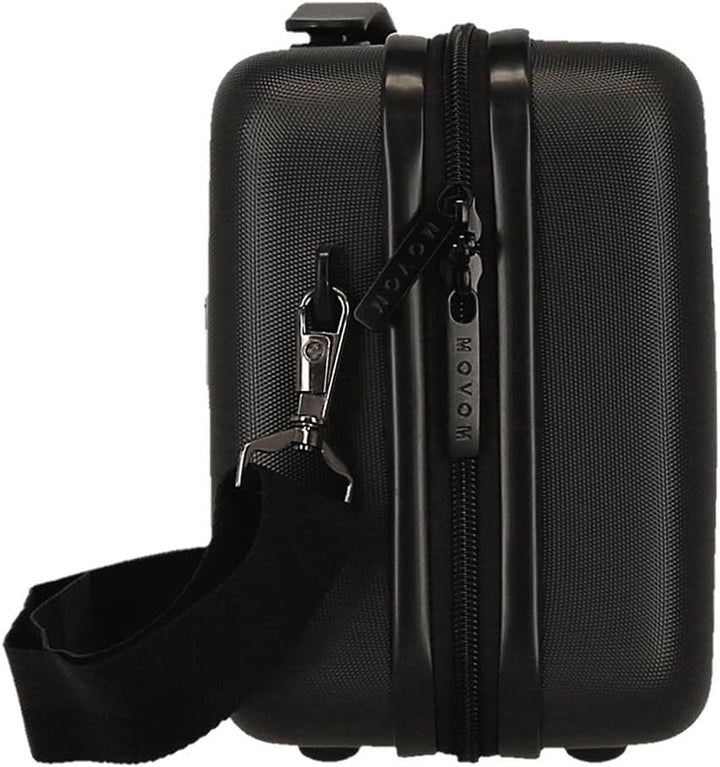 MOVOM Wood Trousse de Toilette cabine, bagage, intérieur à Deux compartiments, en ABS résistant et l