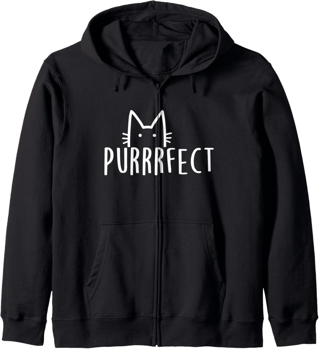 Purrrfect Meow Perfekt Katzenliebe Kapuzenjacke