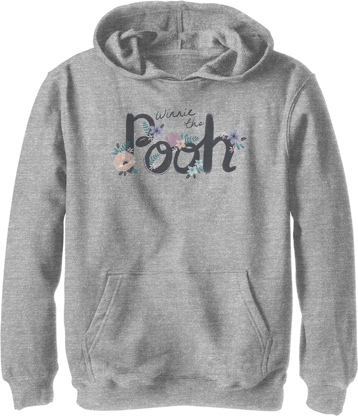 Disney Jungen Winnie der Puuh Name Art Hoodie, Athletisch Heather, S