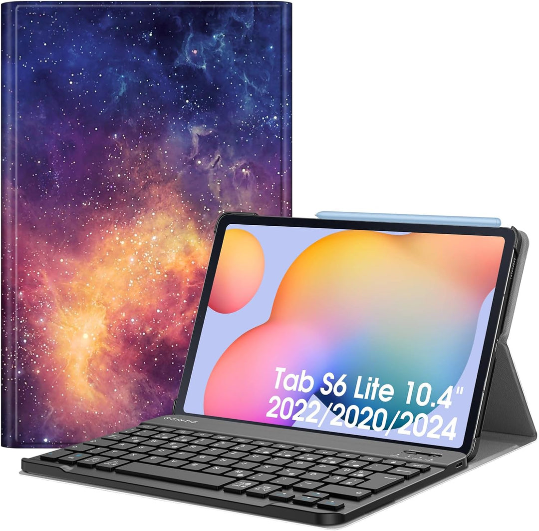Fintie Tastatur Hülle für Samsung Galaxy Tab S6 Lite 10.4 2022/2020 SM-P610/P613/P615/P619 - Keyboar