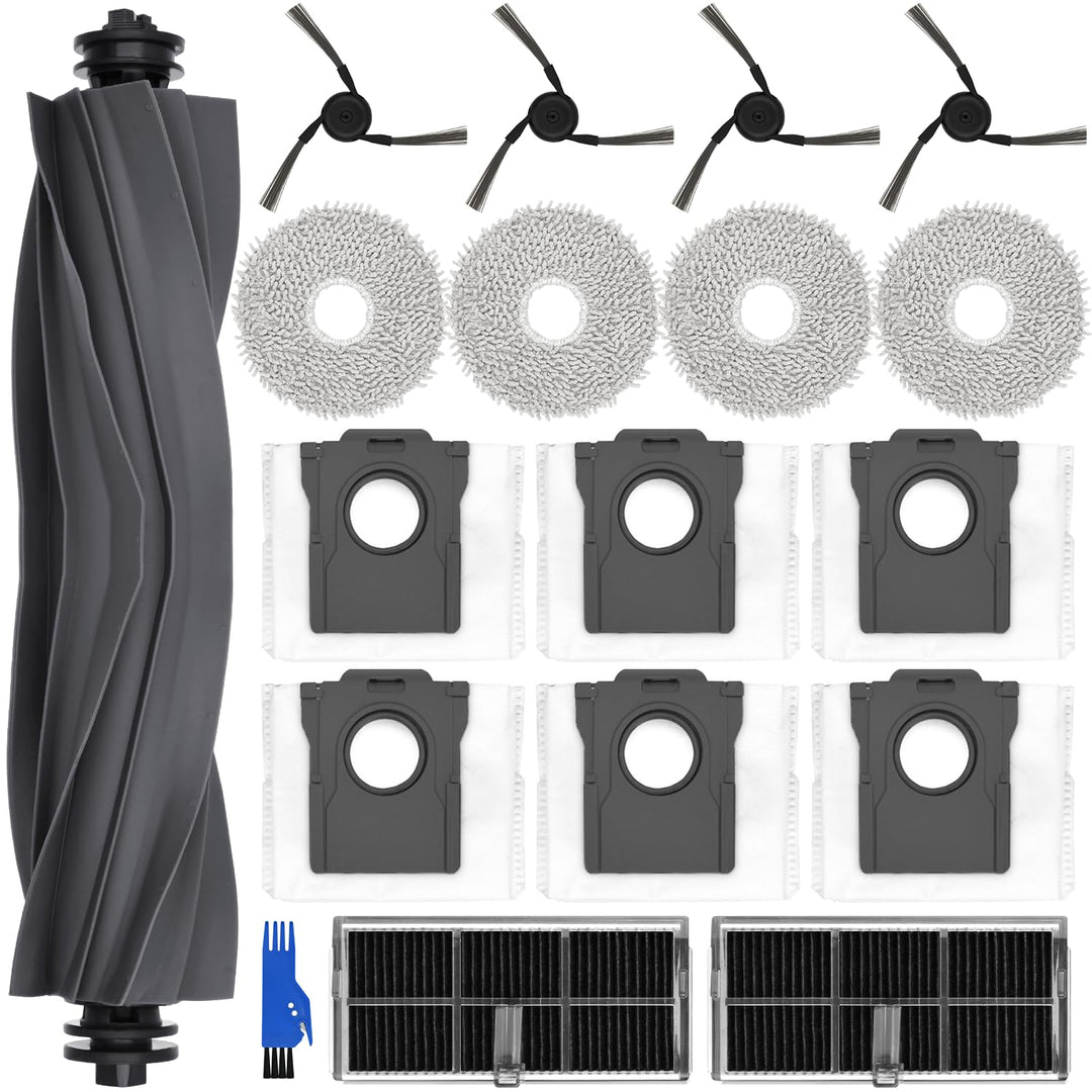 Zubehörset für dreame X40 Ultra Complete / L40 Ultra, 4*Mopp Wischpad 6* Staubbeutel 1*Hauptbürste 4