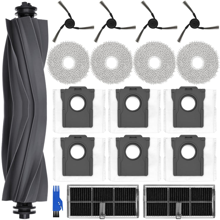 Zubehörset für dreame X40 Ultra Complete / L40 Ultra, 4*Mopp Wischpad 6* Staubbeutel 1*Hauptbürste 4