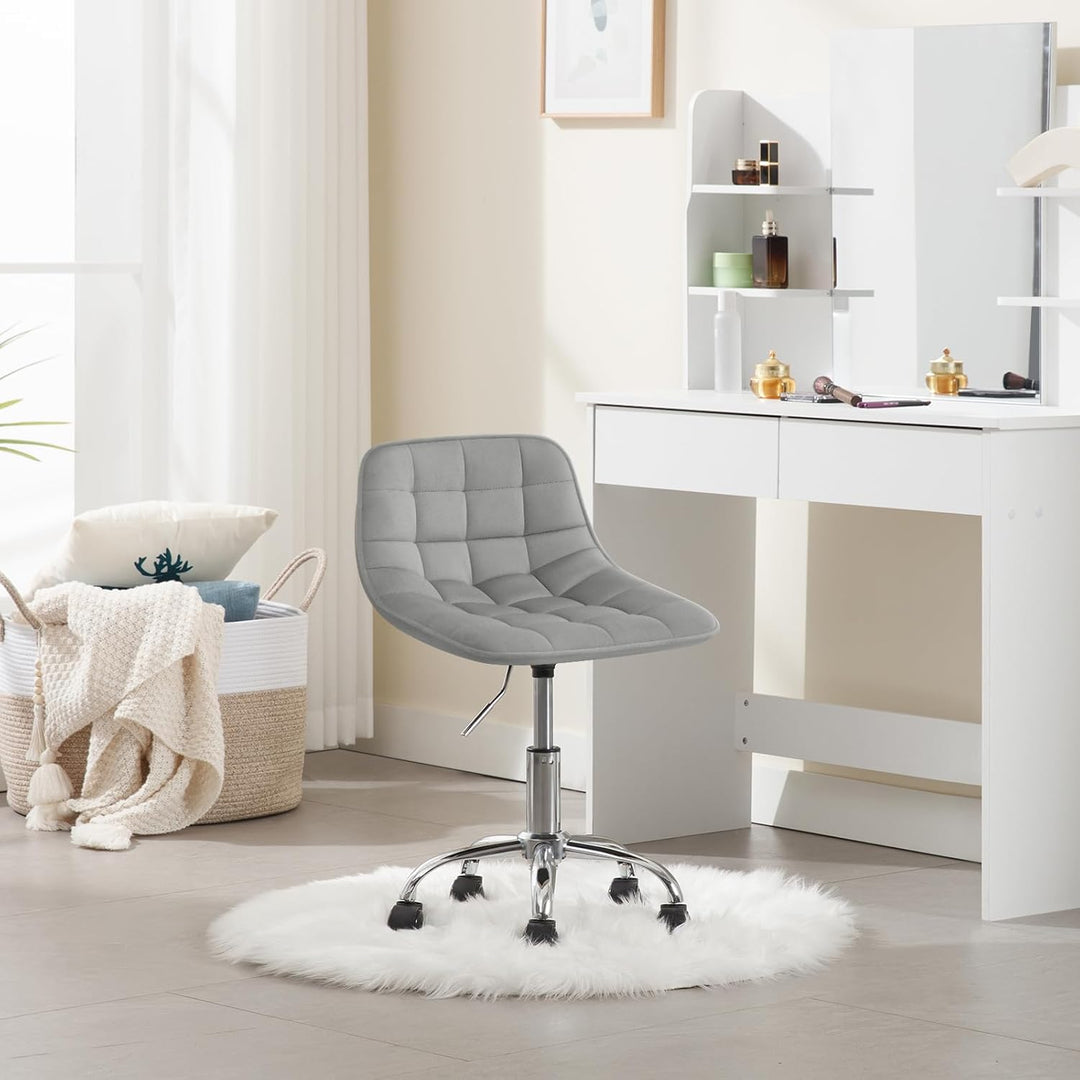 WOLTU Schreibtischstuhl Kinder, Schminkstuhl Sitzhocker Rollhocker Arbeitshocker, 360° drehbar höhen