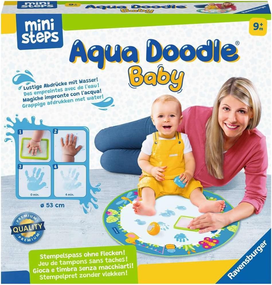 Ravensburger ministeps 4181 Aqua Doodle Baby - Fleckenfreies Stempeln mit Wasser - Erstes Stempelset