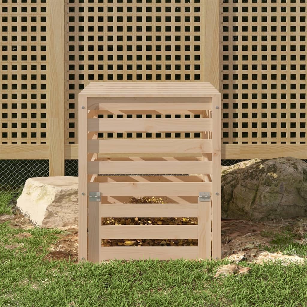 vidaXL Komposter, Gartenkomposter mit Latten-Design, Holzkomposter mit Deckel Klappe, Kompostbehälte