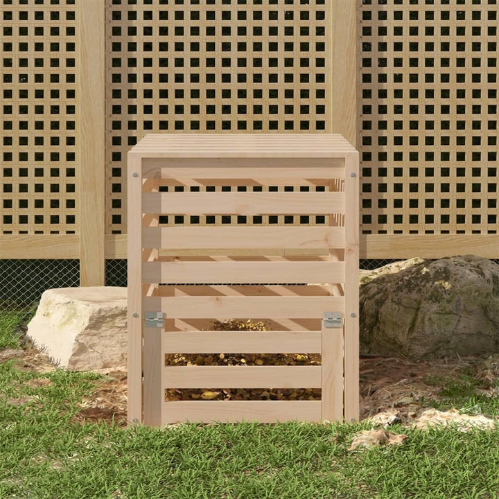 vidaXL Komposter, Gartenkomposter mit Latten-Design, Holzkomposter mit Deckel Klappe, Kompostbehälte