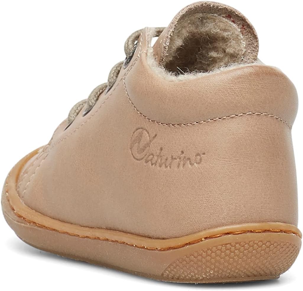 Naturino Cocoon-Lauflernschuh aus Nappaleder-Blau 19 EU Taubengrau Beige, 19 EU Taubengrau Beige
