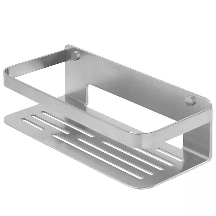 Tiger Caddy Duschkorb Rechteck klein, Duschablage aus Edelstahl, Duschregal für kleine Duschkabinen,