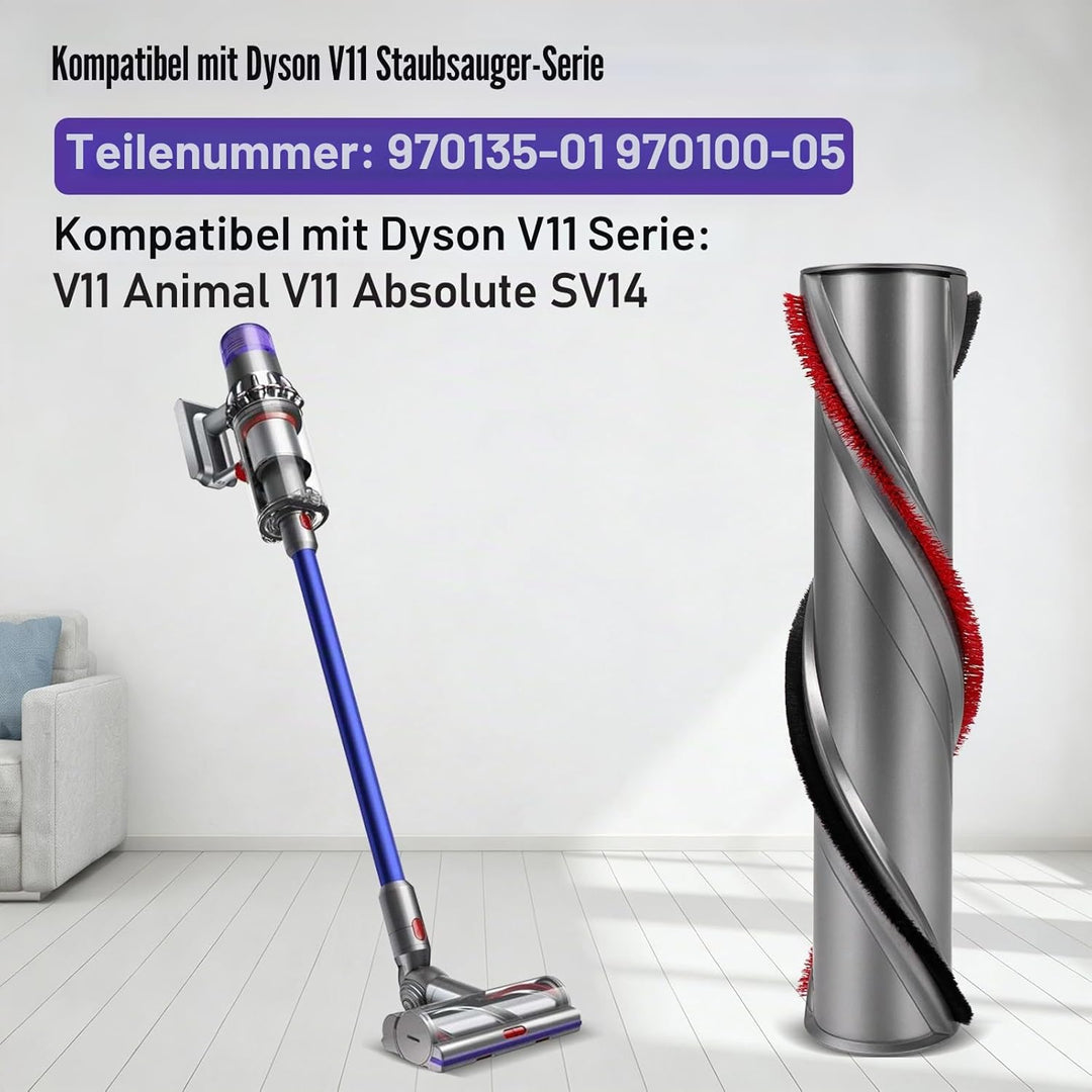 Chuancheng Bürstenrolle für Dyson V11, Scrollleiste Ersatzbürste für Dyson V11 Absolute V11 Animal S