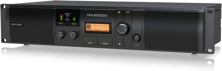 Behringer NX3000D Ultraleichter 3000-Watt-Class-D-Leistungsverstärker mit DSP-Steuerung und SmartSen