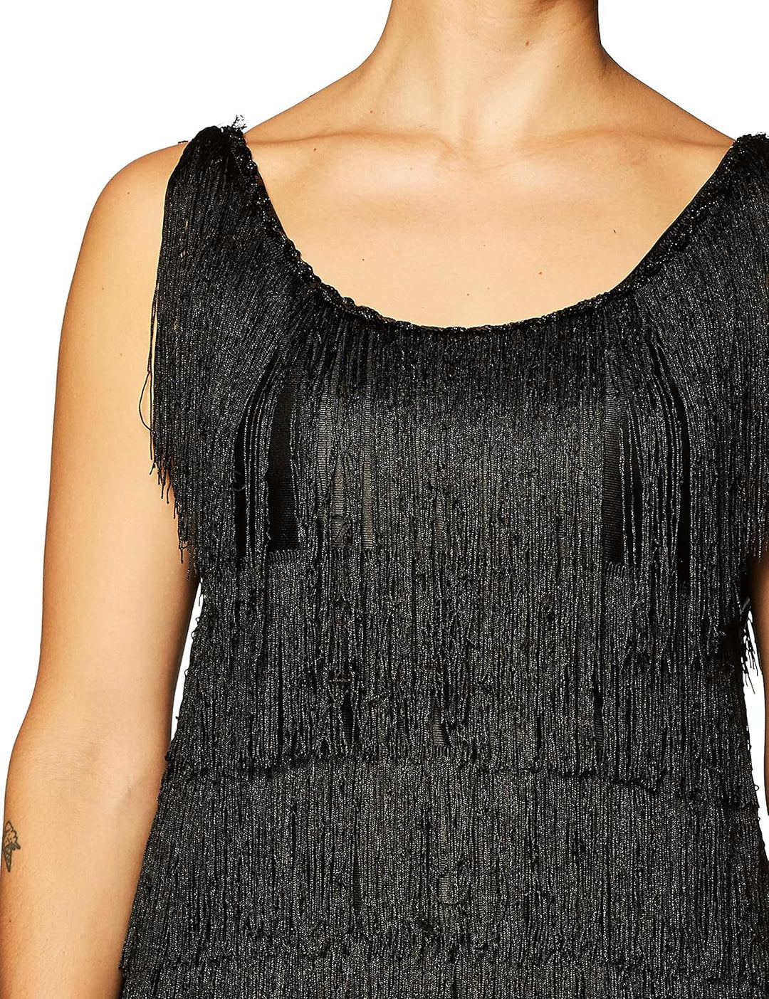 20er Charleston Kostüm für Damen schwarz - Schwarz, L