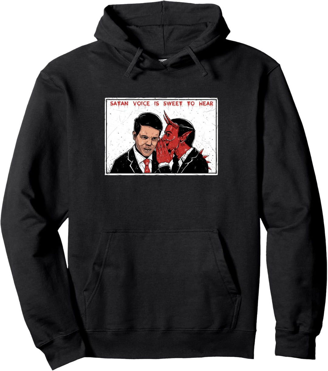 Satan Voice Is Sweet To Hear - Sad Aesthetic Edgy Streetwear Pullover Hoodie