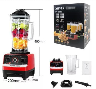 Multifunktional Standmixer 2L Blender Mixer 15 Geschwindigkeitsstufen Rührmaschine 4500W Smoothie Ma