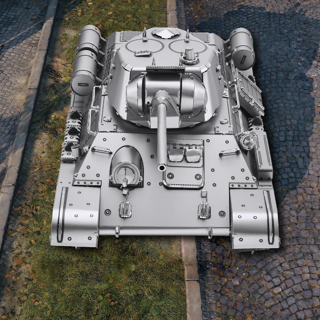 piececool 3D Puzzle Metall Panzerkampfwagen 1:48 T-34/76 Medium Tank, 3D Metall Puzzle Militärmodell