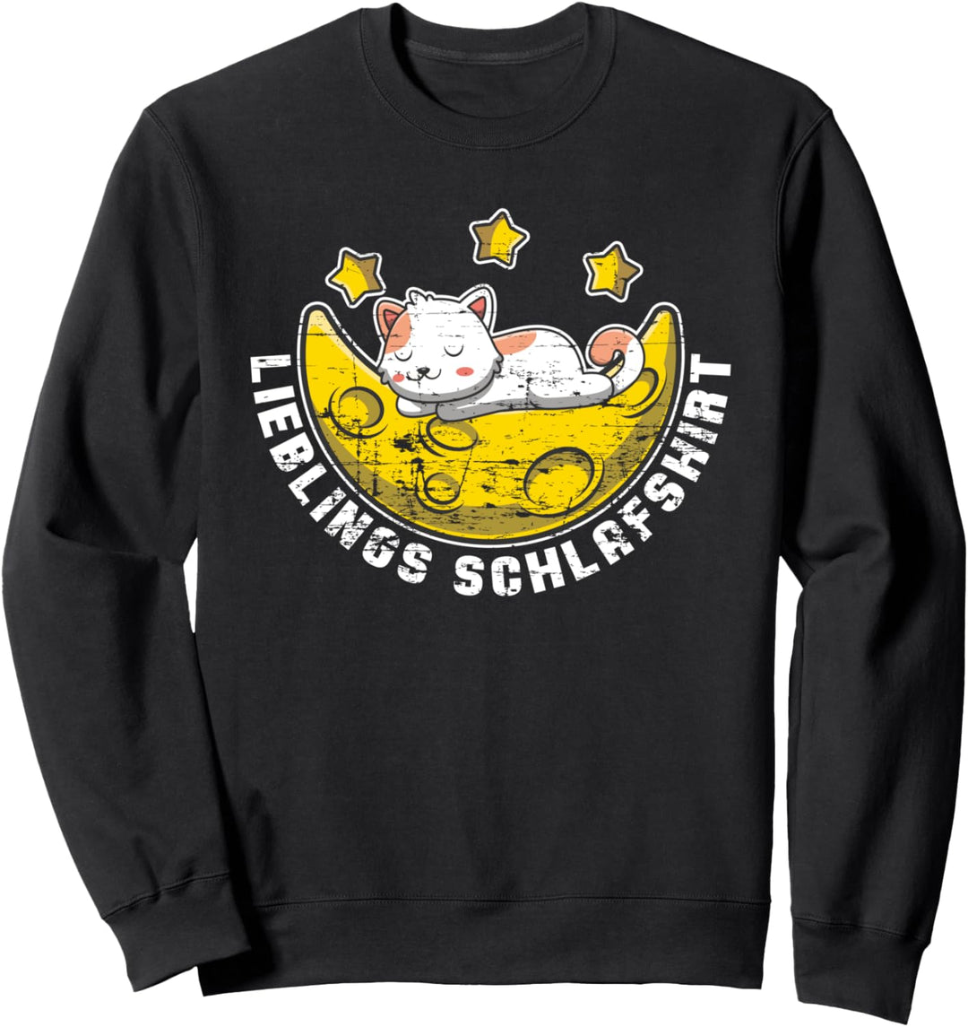 Langschläfer Haustier Nachthemd Katze Pajama Schlafshirt Sweatshirt
