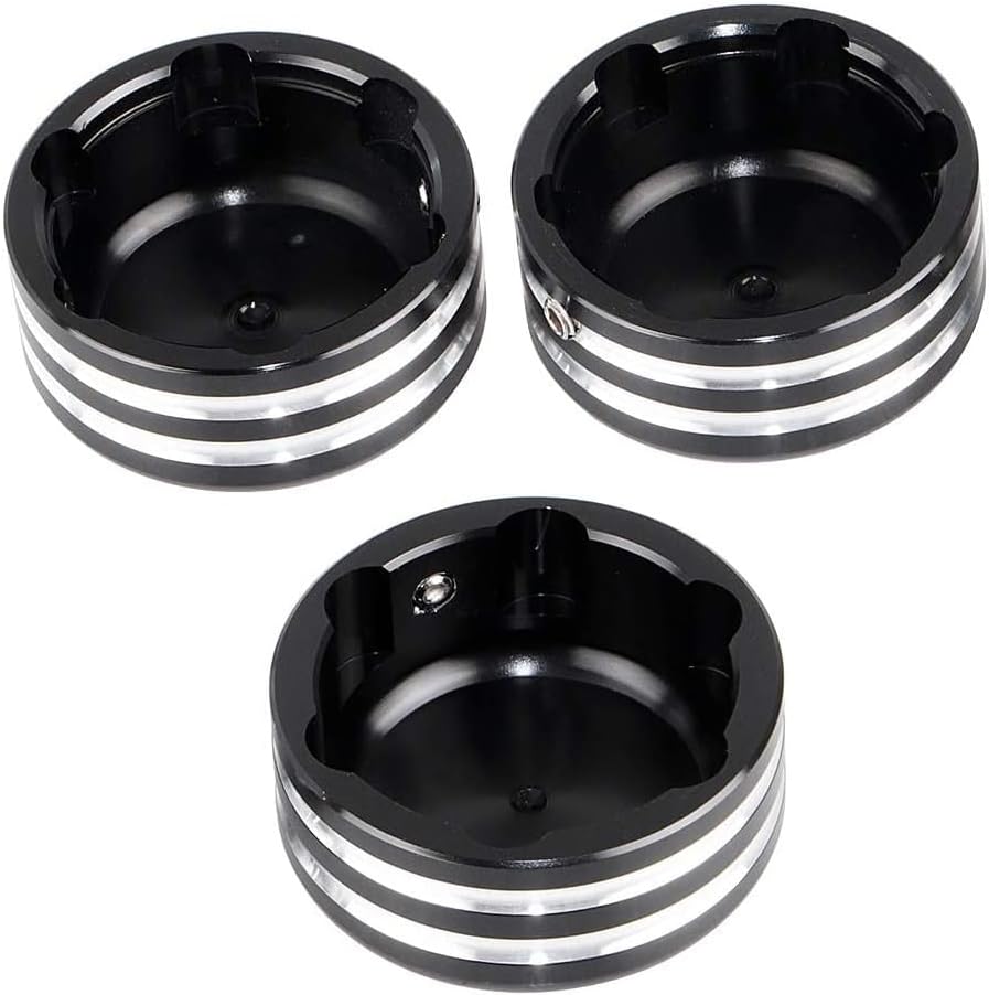 Baceyong Motorrad Obere Gabel Vorbauabdeckungen Achsmutterkappen, CNC Aluminium Obere Gabel Vorbauab