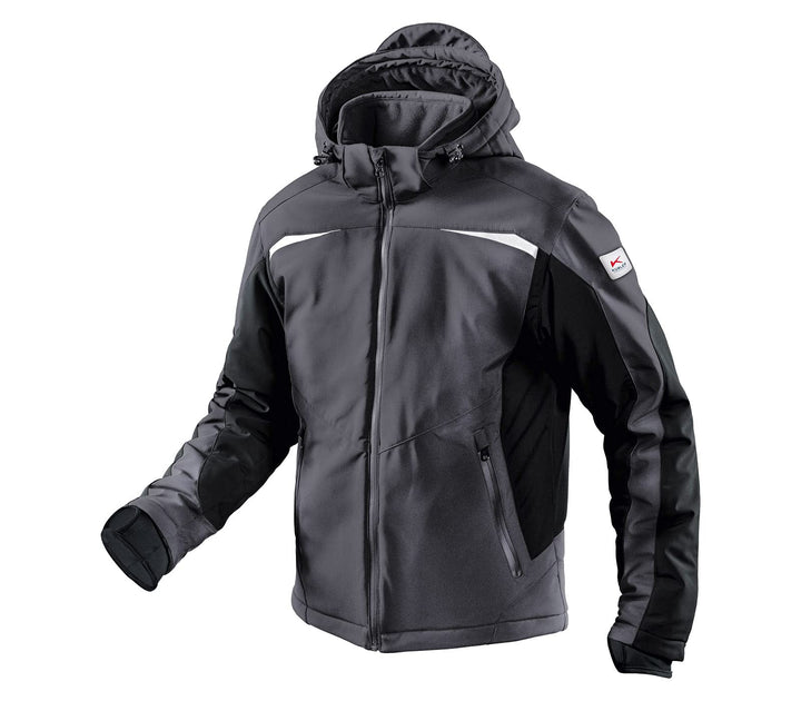 KÜBLER WEATHER Softshelljacke, Unisex-Arbeitsjacke aus Mischgewebe, wind- und wasserabweisende Softs