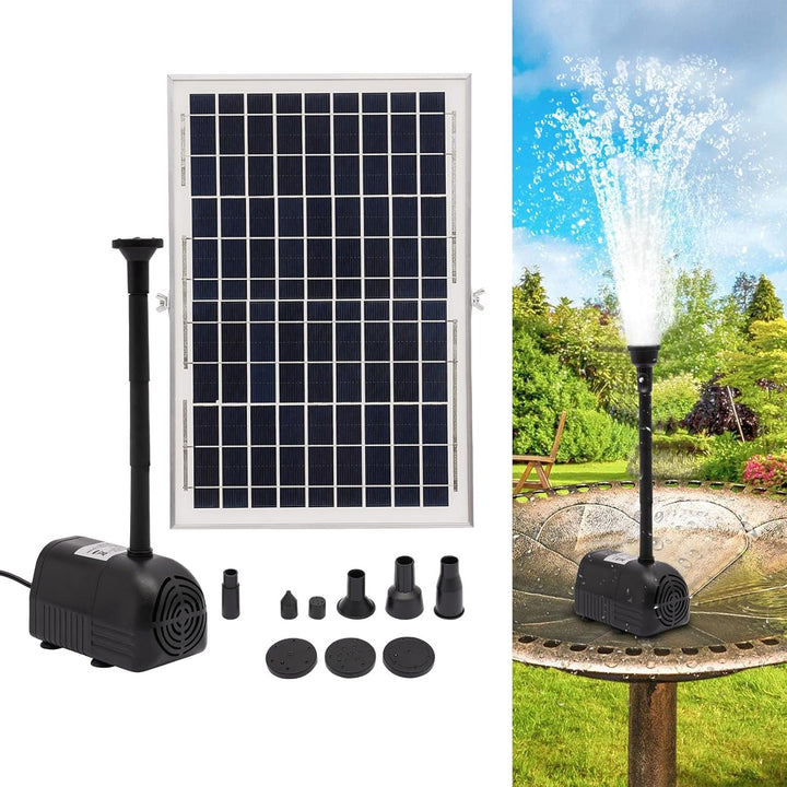 Solar Springbrunnen, 10W Solar Teichpumpe, Brunnen für Draussen, Brunnen | Brunnen Garten mit Wasser