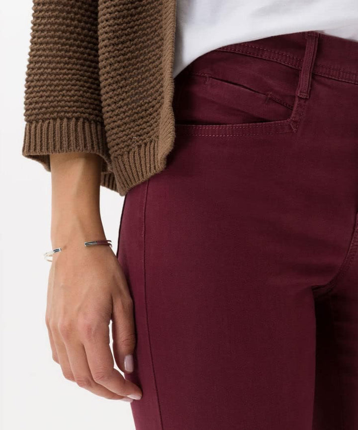 BRAX - Damen Five-Pocket-Hose aus wertigem Baumwollsatin, Style Mary (71-1707_9928820) 36W / 30L Vio