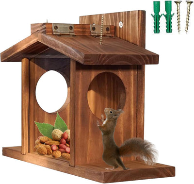 Anulely Eichhörnchen Futterhaus, Eichhörnchenhäuser Für Draussen, Abnehmbarer Eichhörnchen Snack Fut