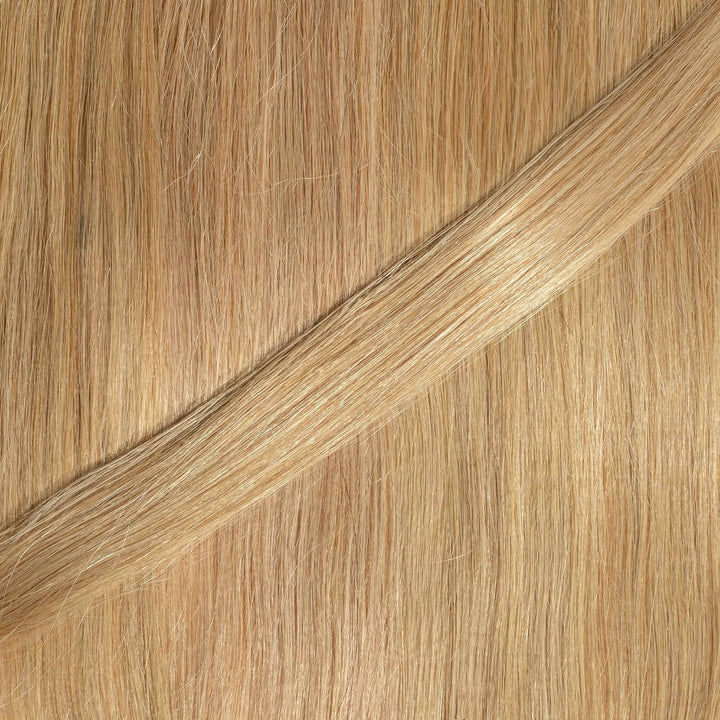 hair2heart Premium Microring Extensions Echthaar glatt - 50 Strähnen 0.8g 50cm 9/31 lichtblond Gold