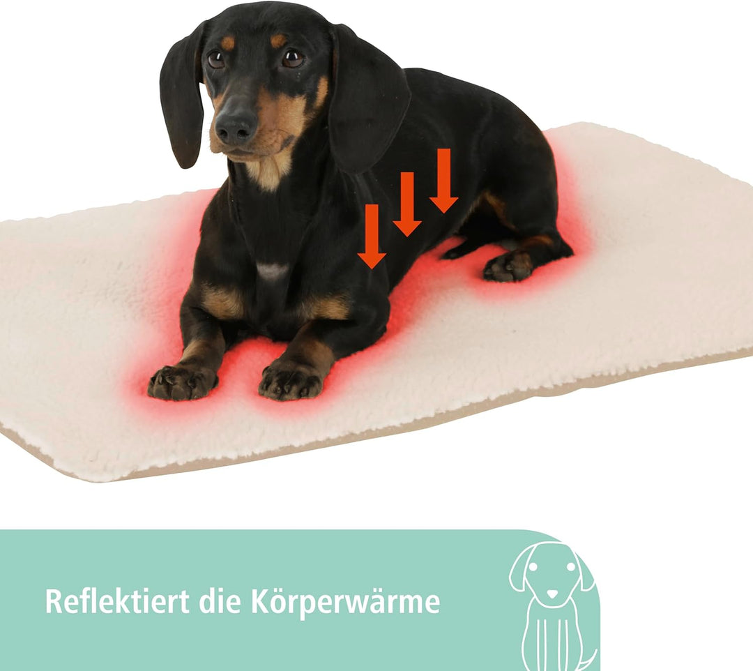 Kerbl Pet Pet Liegekissen Theo, Selbstwärmende isolierende Liegedecke für Hunde und Katzen, Raschelf