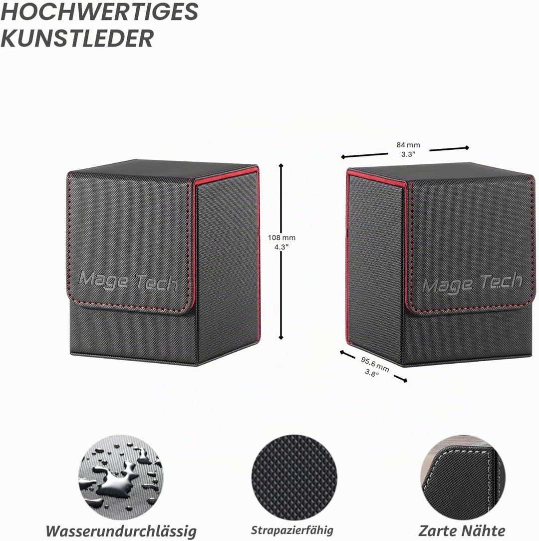 Mage Tech Adventurer [Hero] Modulare Deckbox - passt für 99 doppelt gesleevte Karten - Avatar-Halter