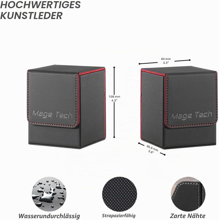 Mage Tech Adventurer [Hero] Modulare Deckbox - passt für 99 doppelt gesleevte Karten - Avatar-Halter