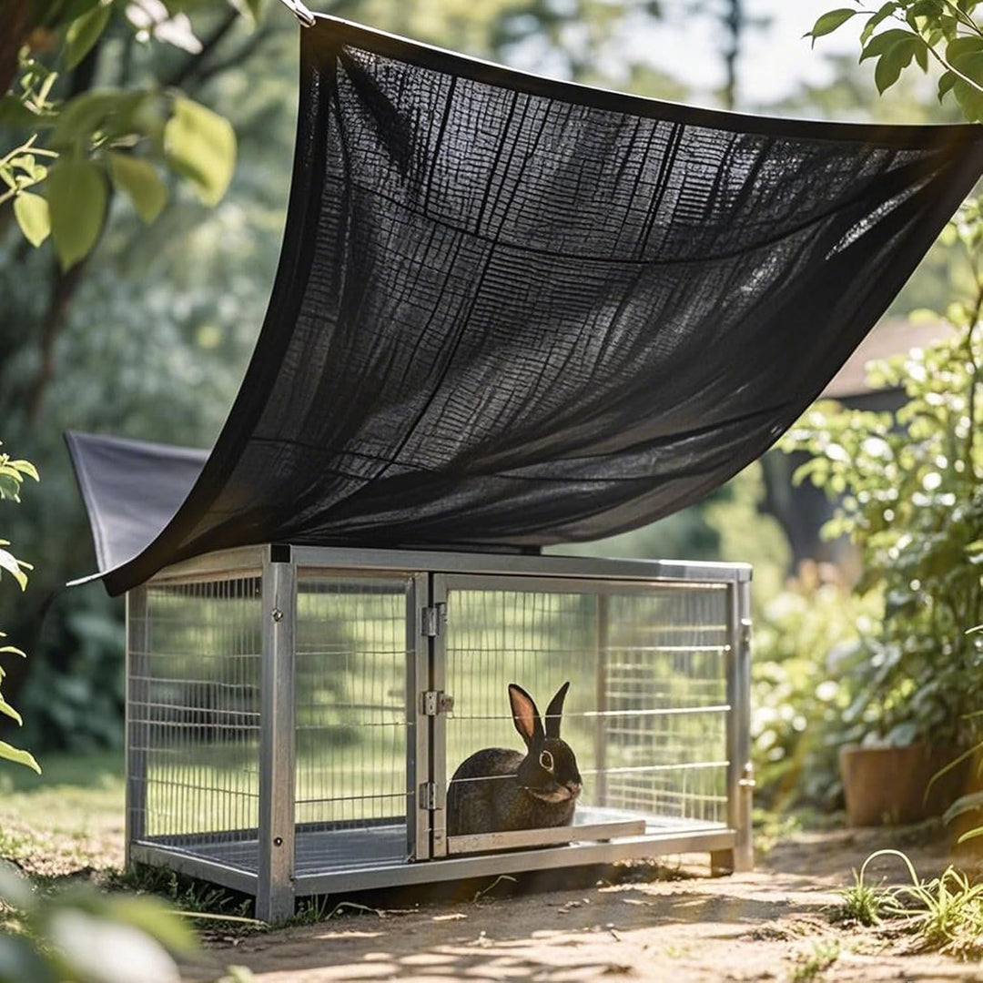 3 x 6 m Abdeckung für Hühnerstall, UV-Schutz, 90 % Sonnenschutz, Netzplane für Haustierkäfig, Kaninc