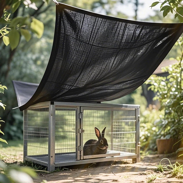 3 x 6 m Abdeckung für Hühnerstall, UV-Schutz, 90 % Sonnenschutz, Netzplane für Haustierkäfig, Kaninc