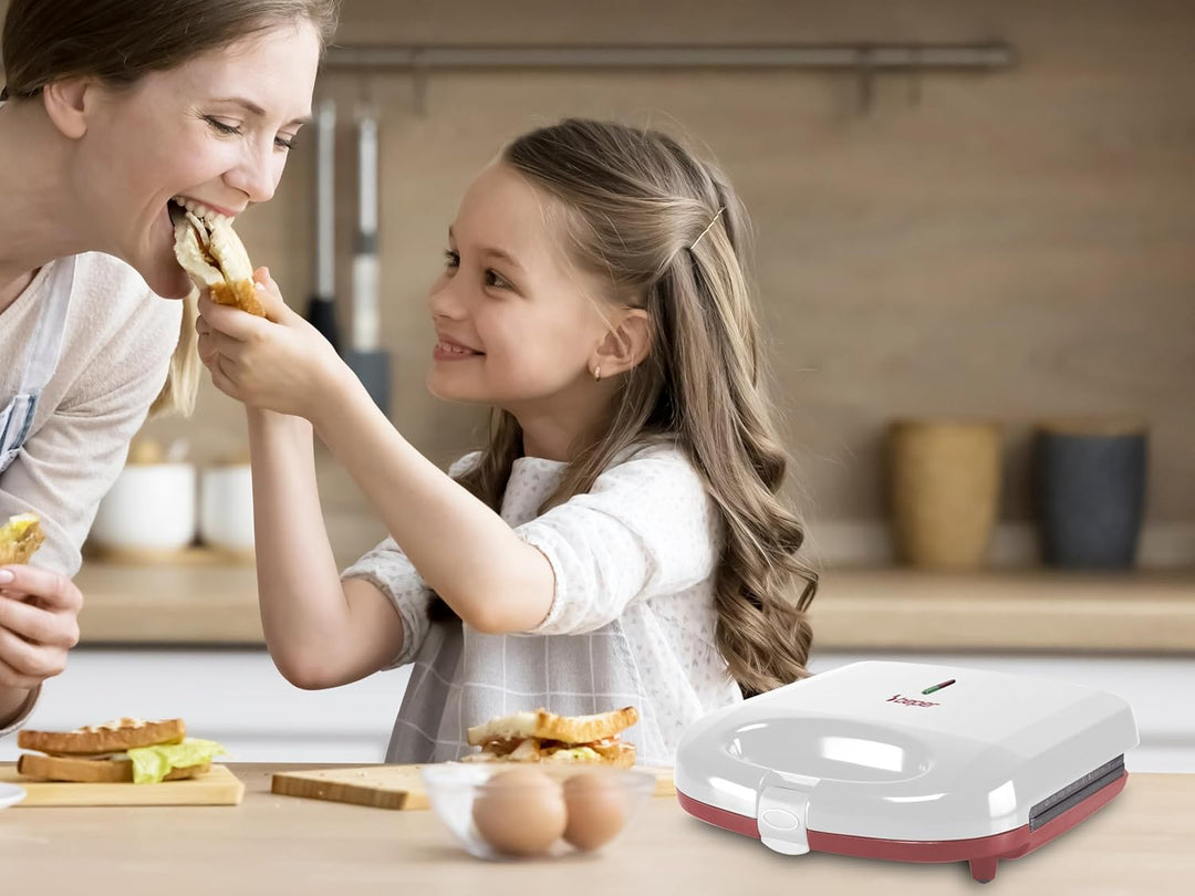 BEPER P101TOS010 Elektro-Toaster, 750W, Elektrogrill, Antihaftplatte, wärmeisolierender Griff, rutsc