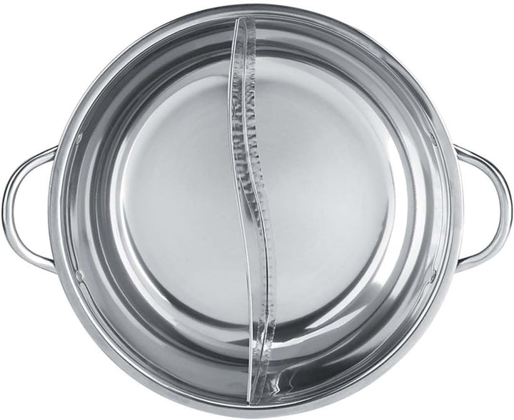 Hot Pot aus Edelstahl mit Trennung von Zwei Geschmacksrichtungen, Dicker Induktionsherd, Verwendbar