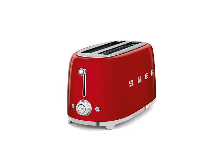 Smeg TSF02RDEU Toaster 4 Scheiben, rot, Rot